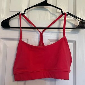 Lululemon Flow Y Bra — Pink/Red — Size 6